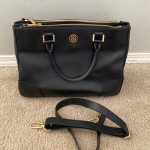 Tory Burch Robinson Double Zip Tote Satchel